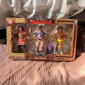 WWE Mattel Elite Rock, Rocky Johnson, Peter Maivia WWE Generations Legacy